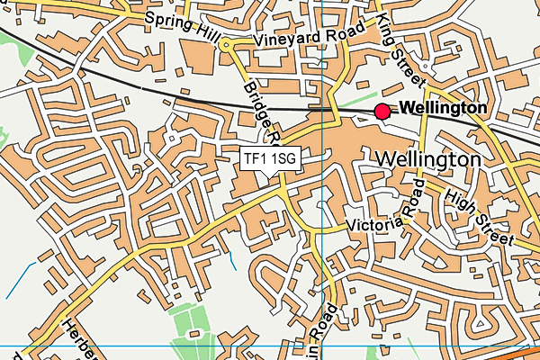 TF1 1SG map - OS VectorMap District (Ordnance Survey) TF1 1SG map - OS VectorMap District (Ordnance Survey)