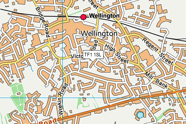 TF1 1SL map - OS VectorMap District (Ordnance Survey) TF1 1SL map - OS VectorMap District (Ordnance Survey)