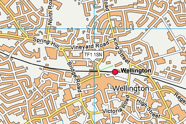 TF1 1SN map - OS VectorMap District (Ordnance Survey) TF1 1SN map - OS VectorMap District (Ordnance Survey)