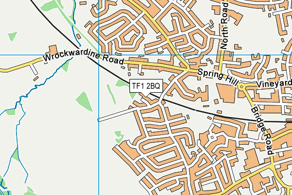 TF1 2BQ map - OS VectorMap District (Ordnance Survey) TF1 2BQ map - OS VectorMap District (Ordnance Survey)