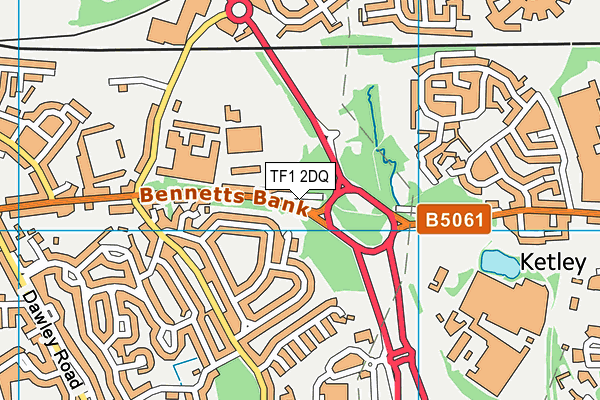 TF1 2DQ map - OS VectorMap District (Ordnance Survey) TF1 2DQ map - OS VectorMap District (Ordnance Survey)