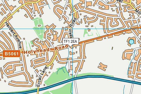 TF1 2EA map - OS VectorMap District (Ordnance Survey) TF1 2EA map - OS VectorMap District (Ordnance Survey)