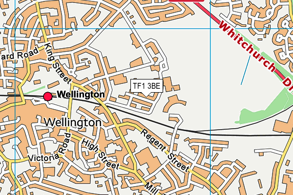 TF1 3BE map - OS VectorMap District (Ordnance Survey) TF1 3BE map - OS VectorMap District (Ordnance Survey)