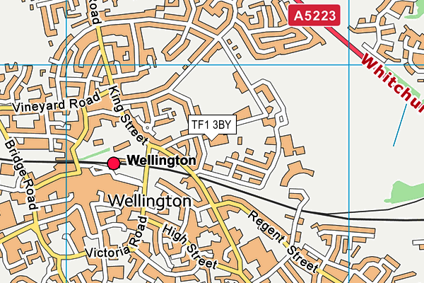 TF1 3BY map - OS VectorMap District (Ordnance Survey) TF1 3BY map - OS VectorMap District (Ordnance Survey)