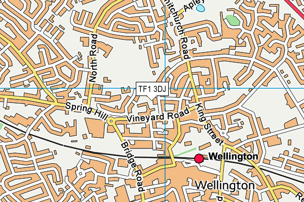 TF1 3DJ map - OS VectorMap District (Ordnance Survey) TF1 3DJ map - OS VectorMap District (Ordnance Survey)