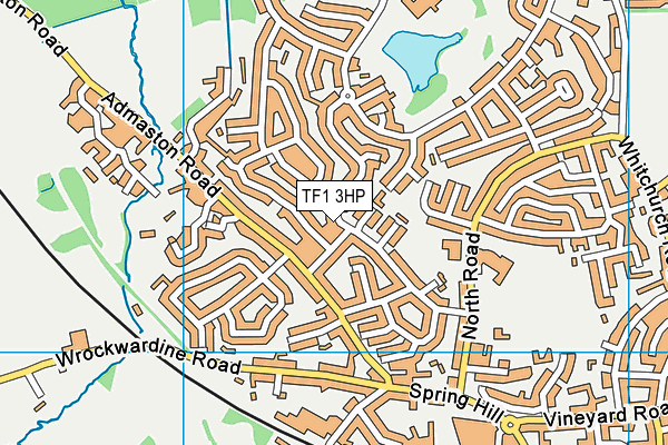 TF1 3HP map - OS VectorMap District (Ordnance Survey) TF1 3HP map - OS VectorMap District (Ordnance Survey)