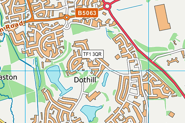 TF1 3QR map - OS VectorMap District (Ordnance Survey)