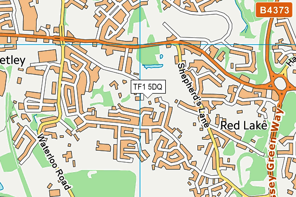 TF1 5DQ map - OS VectorMap District (Ordnance Survey) TF1 5DQ map - OS VectorMap District (Ordnance Survey)