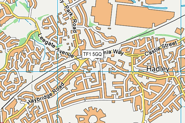 TF1 5GQ map - OS VectorMap District (Ordnance Survey) TF1 5GQ map - OS VectorMap District (Ordnance Survey)