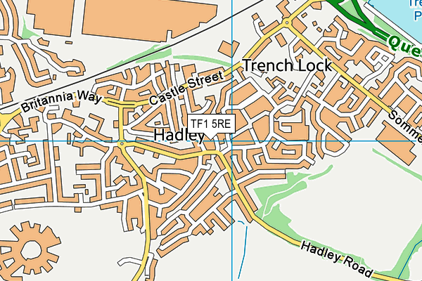 TF1 5RE map - OS VectorMap District (Ordnance Survey) TF1 5RE map - OS VectorMap District (Ordnance Survey)