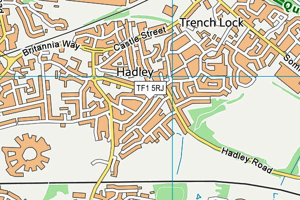 TF1 5RJ map - OS VectorMap District (Ordnance Survey) TF1 5RJ map - OS VectorMap District (Ordnance Survey)