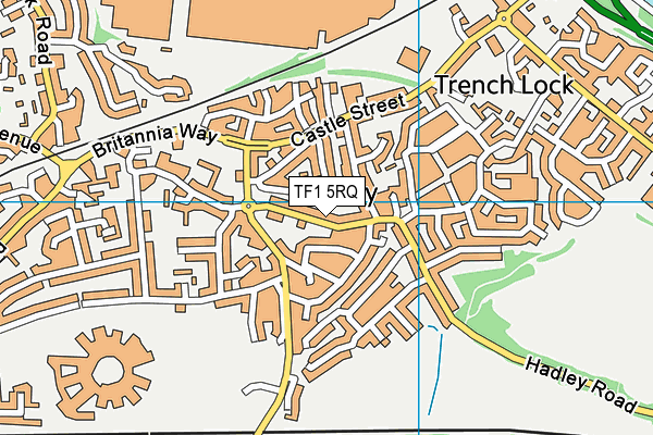TF1 5RQ map - OS VectorMap District (Ordnance Survey) TF1 5RQ map - OS VectorMap District (Ordnance Survey)
