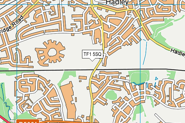 TF1 5SQ map - OS VectorMap District (Ordnance Survey) TF1 5SQ map - OS VectorMap District (Ordnance Survey)