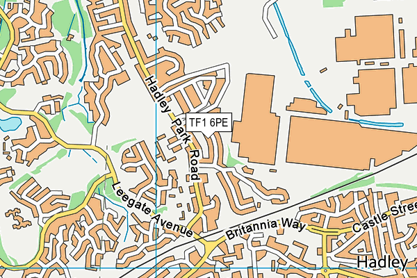 TF1 6PE map - OS VectorMap District (Ordnance Survey) TF1 6PE map - OS VectorMap District (Ordnance Survey)