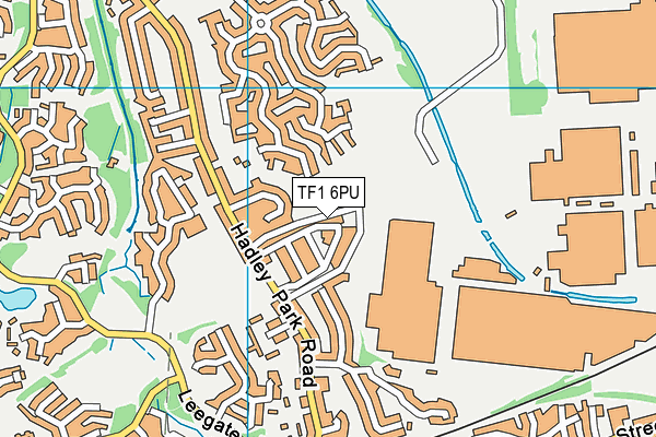 TF1 6PU map - OS VectorMap District (Ordnance Survey) TF1 6PU map - OS VectorMap District (Ordnance Survey)