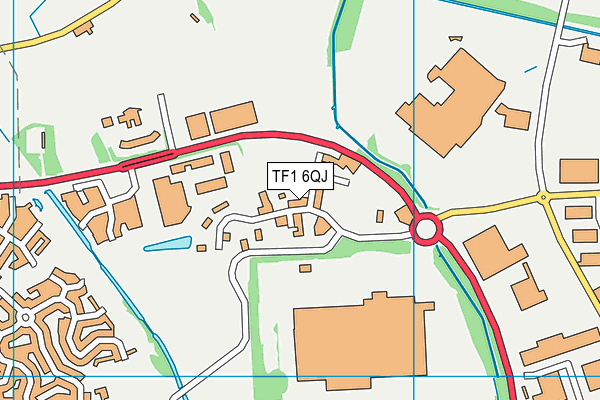 TF1 6QJ map - OS VectorMap District (Ordnance Survey) TF1 6QJ map - OS VectorMap District (Ordnance Survey)