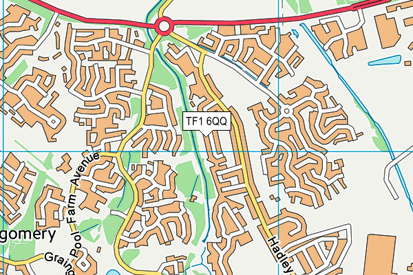 TF1 6QQ map - OS VectorMap District (Ordnance Survey) TF1 6QQ map - OS VectorMap District (Ordnance Survey)