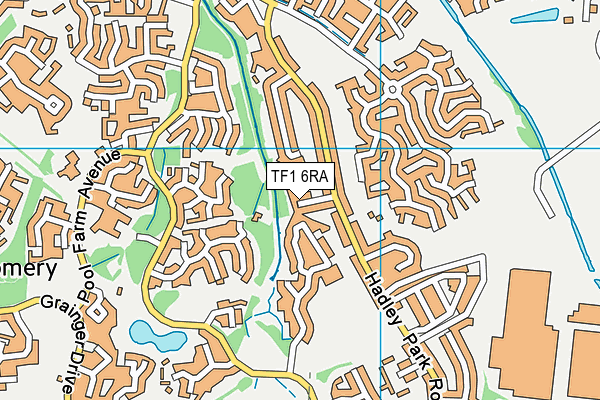 TF1 6RA map - OS VectorMap District (Ordnance Survey) TF1 6RA map - OS VectorMap District (Ordnance Survey)