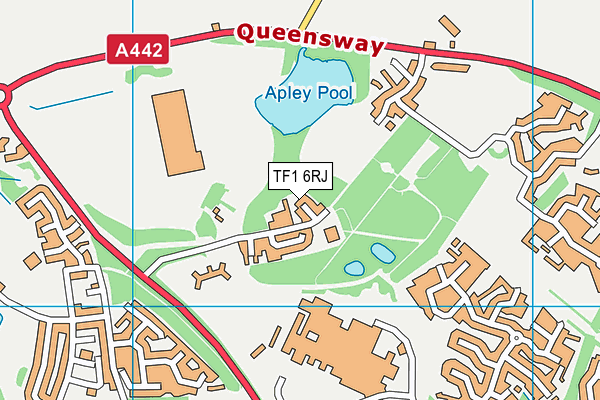 TF1 6RJ map - OS VectorMap District (Ordnance Survey) TF1 6RJ map - OS VectorMap District (Ordnance Survey)