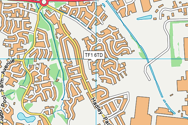 TF1 6TD map - OS VectorMap District (Ordnance Survey) TF1 6TD map - OS VectorMap District (Ordnance Survey)