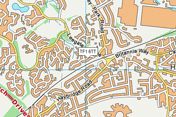 TF1 6TT map - OS VectorMap District (Ordnance Survey) TF1 6TT map - OS VectorMap District (Ordnance Survey)