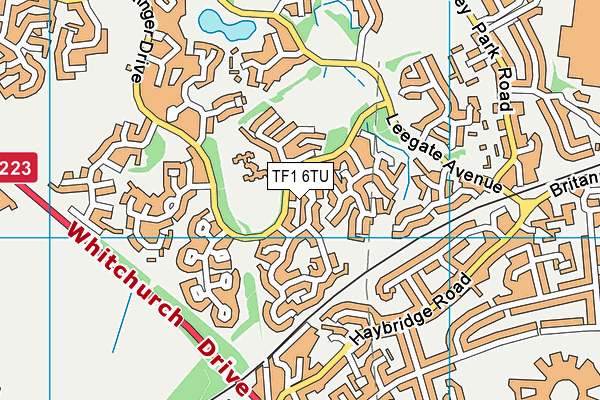 TF1 6TU map - OS VectorMap District (Ordnance Survey) TF1 6TU map - OS VectorMap District (Ordnance Survey)