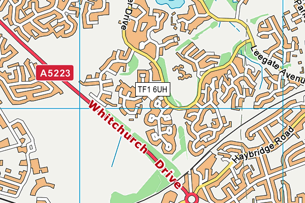 TF1 6UH map - OS VectorMap District (Ordnance Survey) TF1 6UH map - OS VectorMap District (Ordnance Survey)
