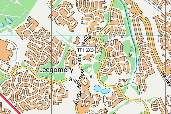 TF1 6XQ map - OS VectorMap District (Ordnance Survey) TF1 6XQ map - OS VectorMap District (Ordnance Survey)