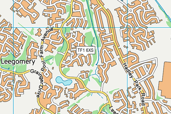 TF1 6XS map - OS VectorMap District (Ordnance Survey) TF1 6XS map - OS VectorMap District (Ordnance Survey)