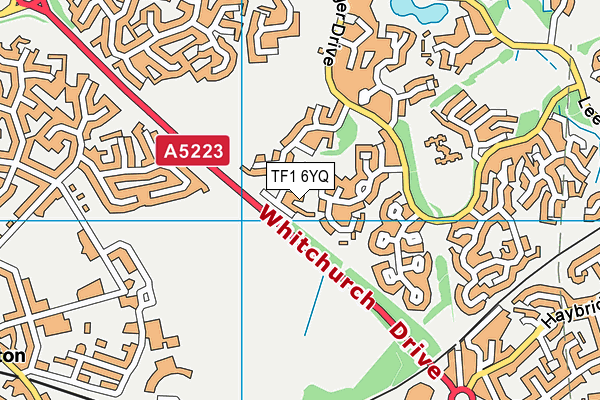 TF1 6YQ map - OS VectorMap District (Ordnance Survey) TF1 6YQ map - OS VectorMap District (Ordnance Survey)