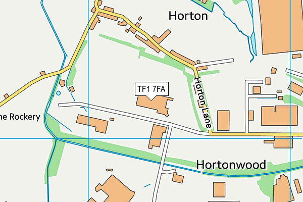 TF1 7FA map - OS VectorMap District (Ordnance Survey) TF1 7FA map - OS VectorMap District (Ordnance Survey)