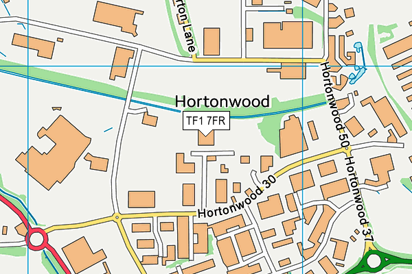 TF1 7FR map - OS VectorMap District (Ordnance Survey) TF1 7FR map - OS VectorMap District (Ordnance Survey)