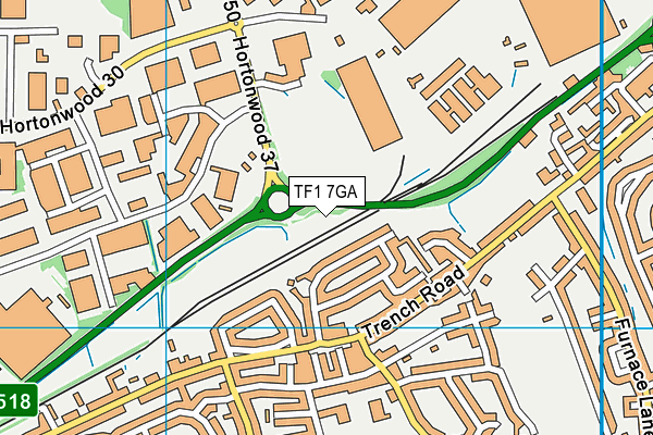 TF1 7GA map - OS VectorMap District (Ordnance Survey) TF1 7GA map - OS VectorMap District (Ordnance Survey)