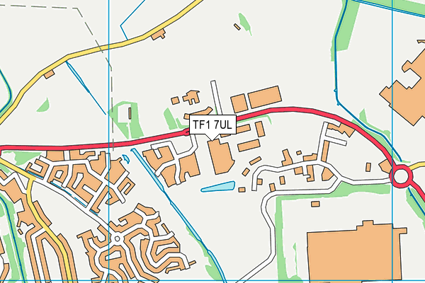 TF1 7UL map - OS VectorMap District (Ordnance Survey) TF1 7UL map - OS VectorMap District (Ordnance Survey)