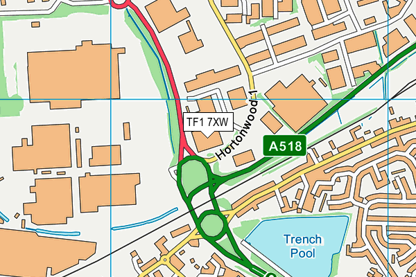 TF1 7XW map - OS VectorMap District (Ordnance Survey) TF1 7XW map - OS VectorMap District (Ordnance Survey)