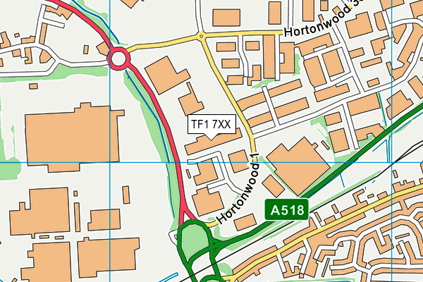 TF1 7XX map - OS VectorMap District (Ordnance Survey) TF1 7XX map - OS VectorMap District (Ordnance Survey)