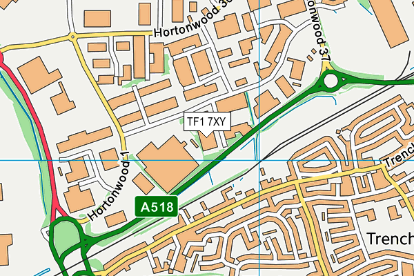 TF1 7XY map - OS VectorMap District (Ordnance Survey) TF1 7XY map - OS VectorMap District (Ordnance Survey)