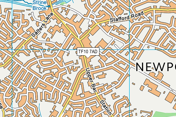 TF10 7AD map - OS VectorMap District (Ordnance Survey) TF10 7AD map - OS VectorMap District (Ordnance Survey)