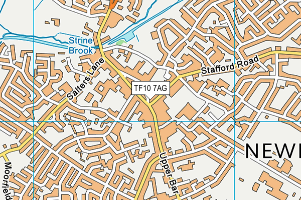 TF10 7AG map - OS VectorMap District (Ordnance Survey) TF10 7AG map - OS VectorMap District (Ordnance Survey)