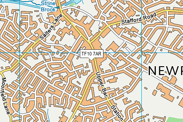 TF10 7AR map - OS VectorMap District (Ordnance Survey) TF10 7AR map - OS VectorMap District (Ordnance Survey)