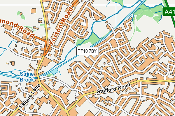 TF10 7BY map - OS VectorMap District (Ordnance Survey) TF10 7BY map - OS VectorMap District (Ordnance Survey)