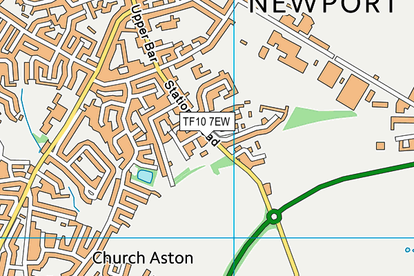 TF10 7EW map - OS VectorMap District (Ordnance Survey) TF10 7EW map - OS VectorMap District (Ordnance Survey)
