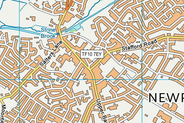 TF10 7EY map - OS VectorMap District (Ordnance Survey) TF10 7EY map - OS VectorMap District (Ordnance Survey)
