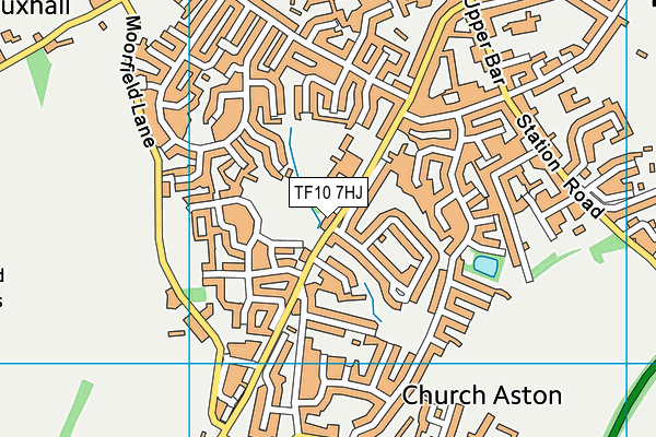 TF10 7HJ map - OS VectorMap District (Ordnance Survey) TF10 7HJ map - OS VectorMap District (Ordnance Survey)