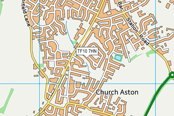TF10 7HN map - OS VectorMap District (Ordnance Survey) TF10 7HN map - OS VectorMap District (Ordnance Survey)