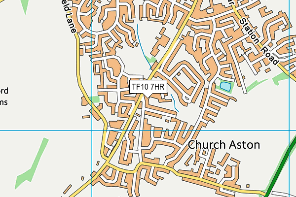 TF10 7HR map - OS VectorMap District (Ordnance Survey) TF10 7HR map - OS VectorMap District (Ordnance Survey)