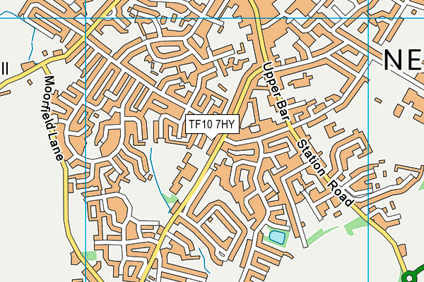 TF10 7HY map - OS VectorMap District (Ordnance Survey) TF10 7HY map - OS VectorMap District (Ordnance Survey)