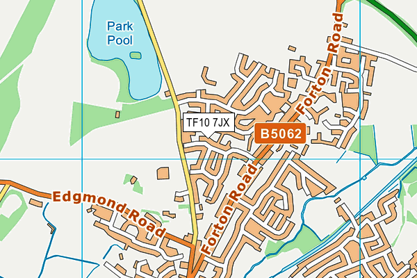 TF10 7JX map - OS VectorMap District (Ordnance Survey) TF10 7JX map - OS VectorMap District (Ordnance Survey)