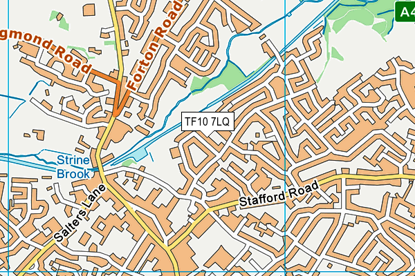 TF10 7LQ map - OS VectorMap District (Ordnance Survey) TF10 7LQ map - OS VectorMap District (Ordnance Survey)