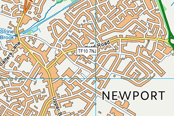 TF10 7NJ map - OS VectorMap District (Ordnance Survey) TF10 7NJ map - OS VectorMap District (Ordnance Survey)